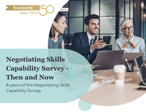 Negotiating Skills Capability Survey - Then and Now cover